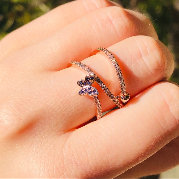 NWOT  twist sterling silver butterfly 🦋 ring - Picture 3 of 5